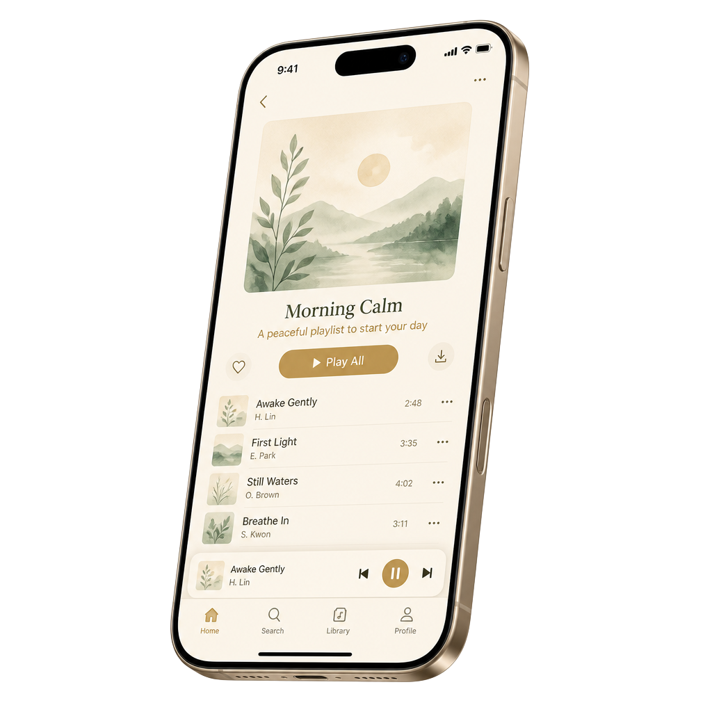 Playlist terapeutica su smartphone
